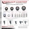 Service Caster 3 Inch Maroon Polyurethane Swivel 58 Inch Threaded Stem Caster Set with Total Lock Brake SCC-TSTTL20S314-PPUB-MRN-58212-4 - alternate 3